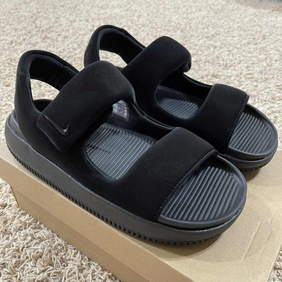 Nike Women’s Calm Strap Sandals Shoes Black FJ6043-001, Size 10 (New in Box) - Picture 5 of 16